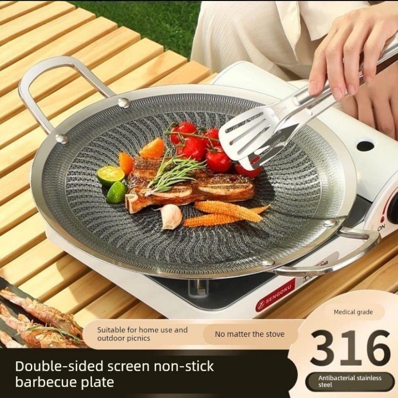 Commercial Kitchen Warmer - 316 roestvrijstalen multifunctionele kook- en BBQ-grillpan