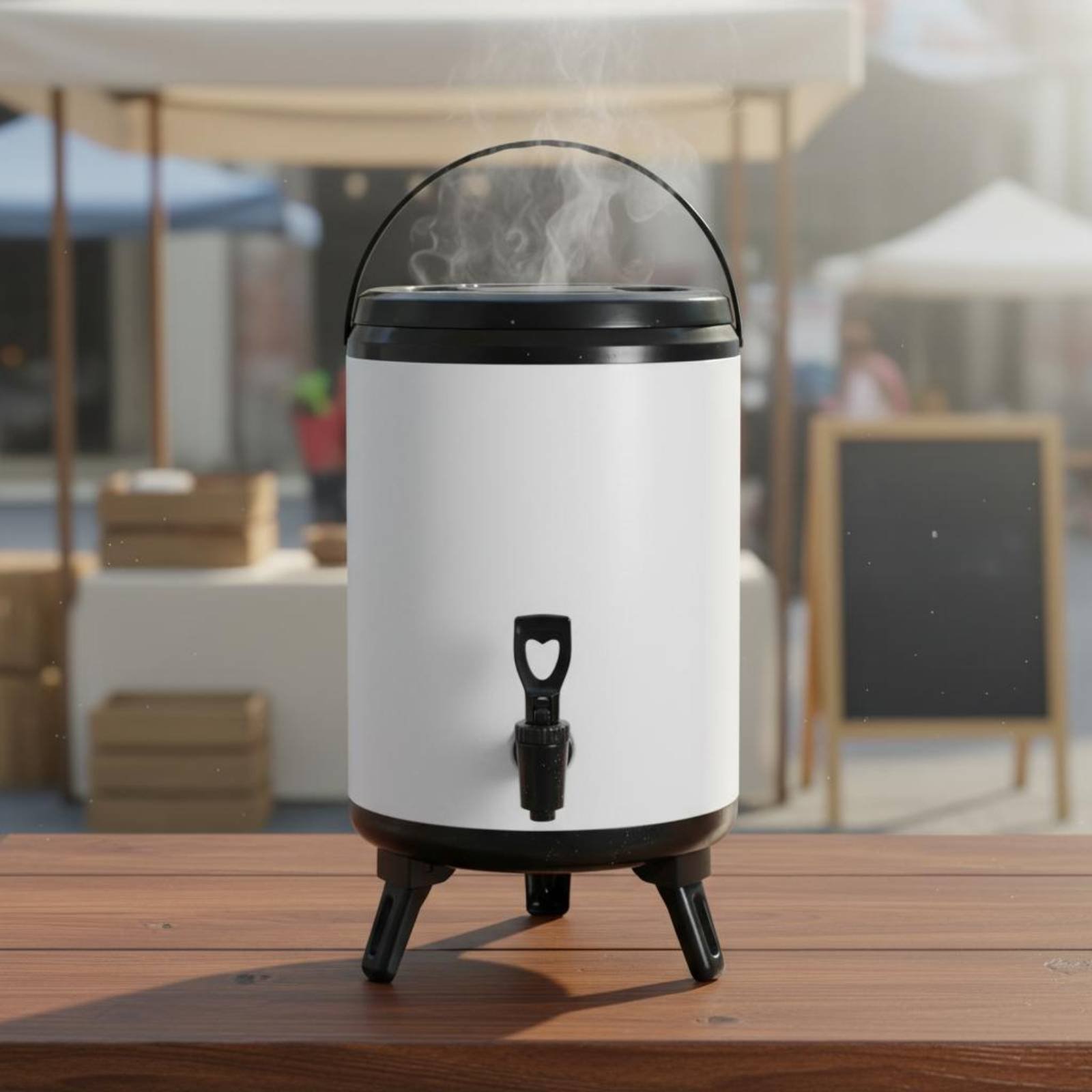 Cold Drink Dispenser - Professionele Melkthee Vat Lekvrije Deksel Grote