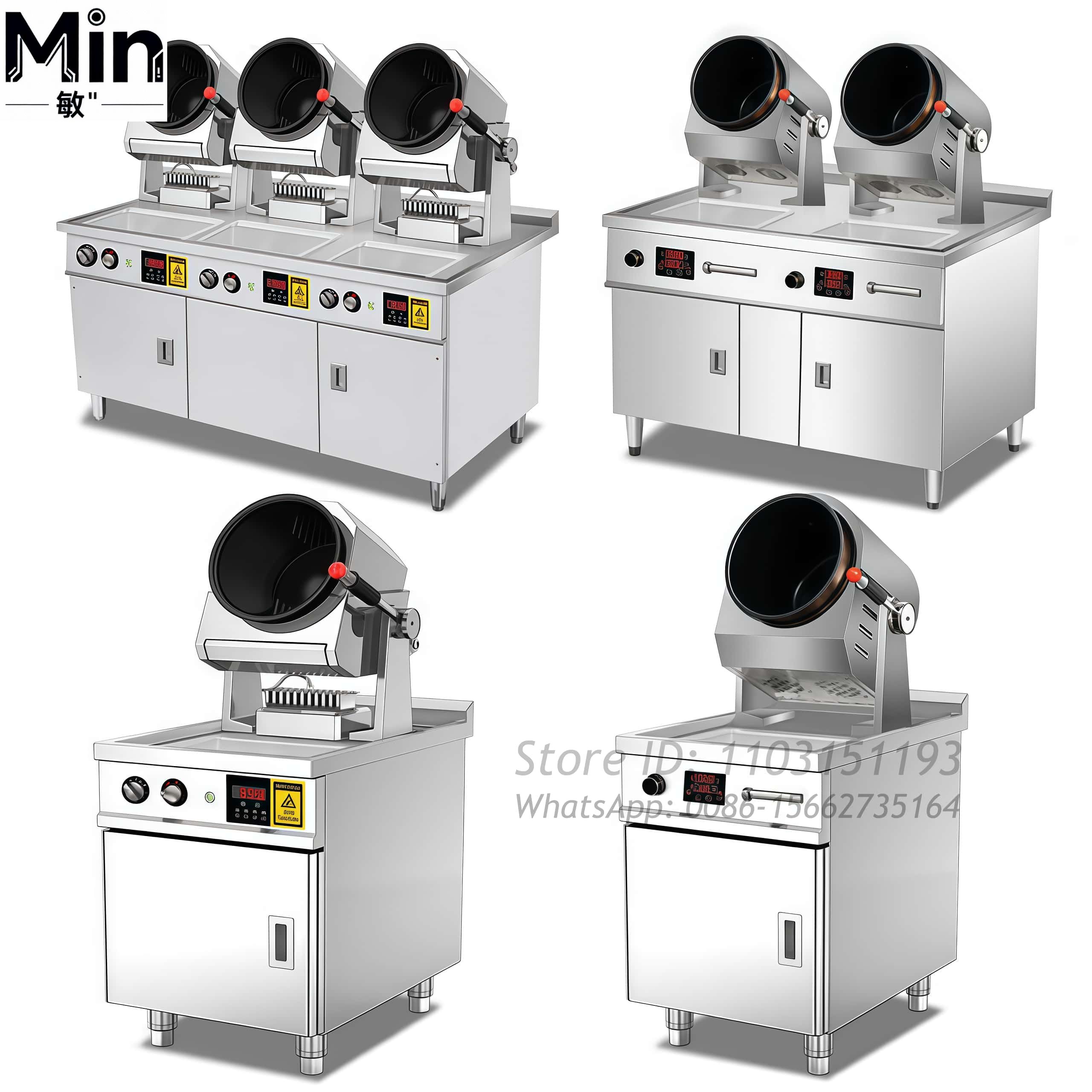 Commercial Rice Cooker - Commerciële intelligente automatische kookrobot wok voor
