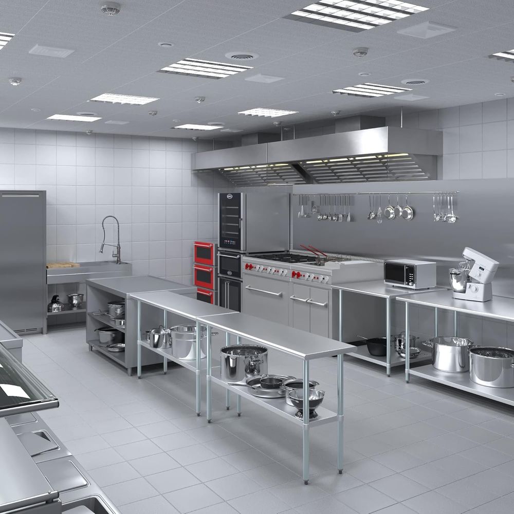 Roestvrijstalen tafel + extra  - Commercial Kitchen Prep Table recensie en prijs