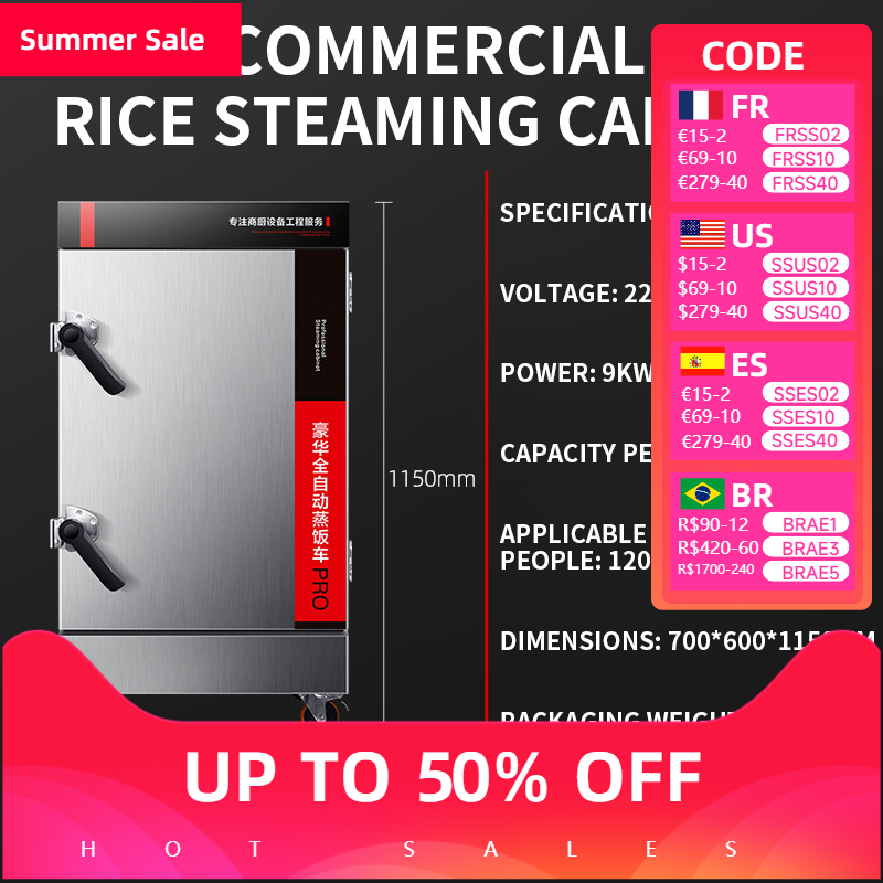 Stoomrijstkast Commercieel Gas - Commercial Rice Cooker recensie en prijs