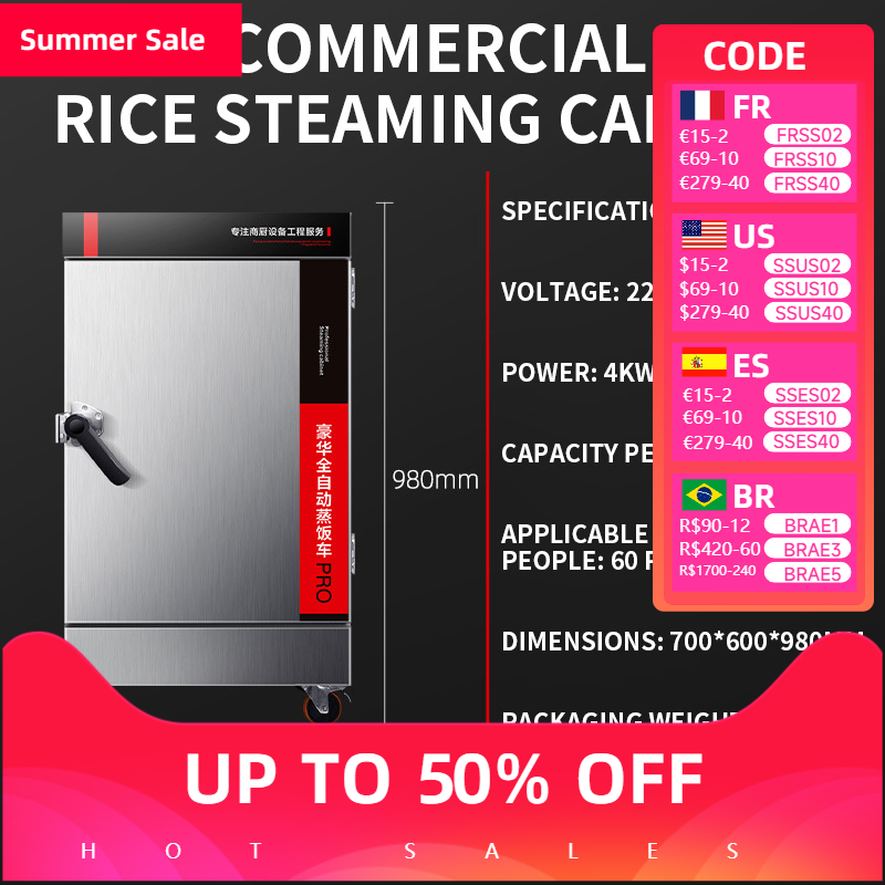 Stoomrijstkast Commercieel Gas - Commercial Rice Cooker recensie en prijs