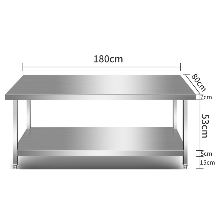 Commerciële roestvrijstalen ke - Commercial Kitchen Prep Table recensie en prijs